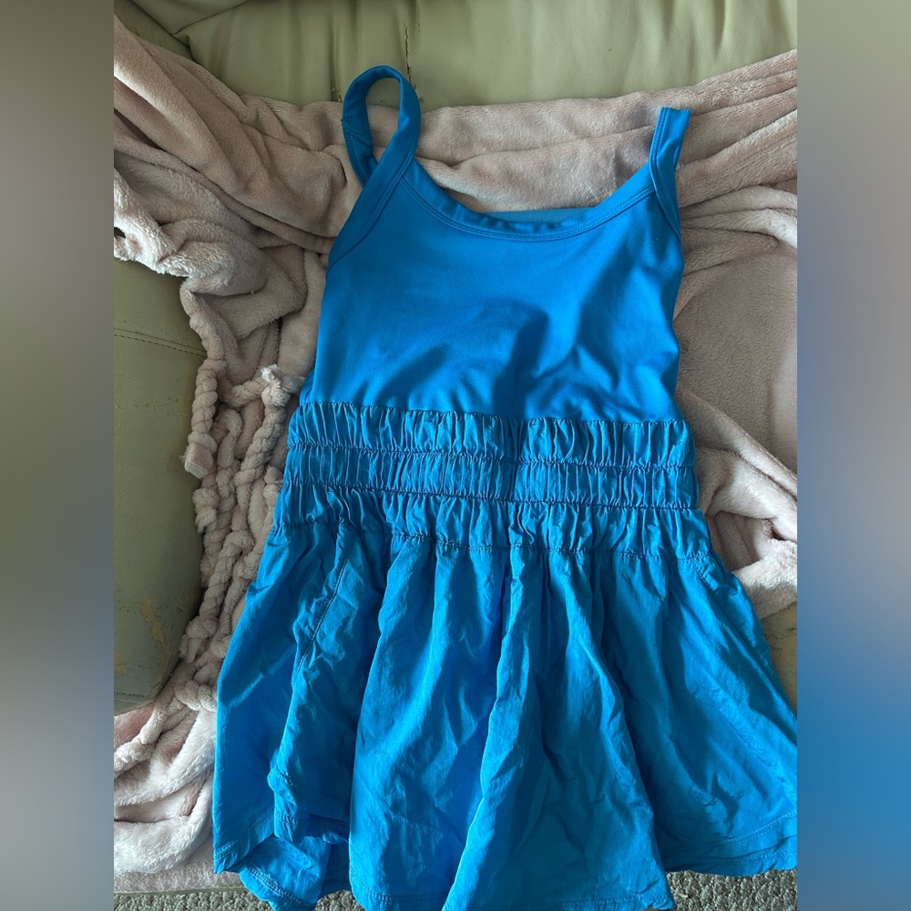 Blue Sleeveless Jumpsuit